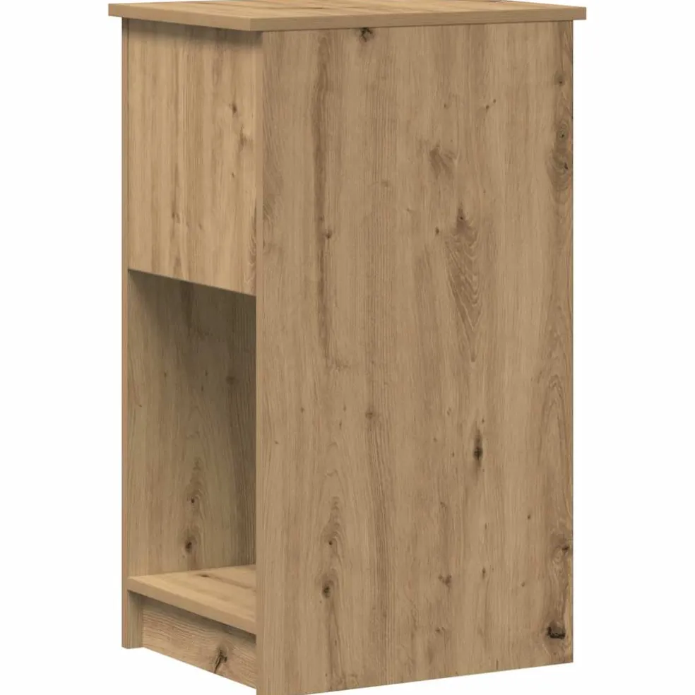 vidaXL Computertorenstandaard met lade 35x45x77 cm artisanaal eiken