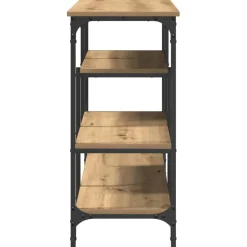 vidaXL Console Tafel artisanaal eikenkleurig 100 x 35 x 75 cm