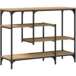 vidaXL Console Tafel artisanaal eikenkleurig 100 x 35 x 75 cm