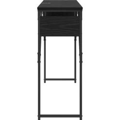 vidaXL Consoletafel Zwart Eiken Bewerkt hout 105x30x75cm