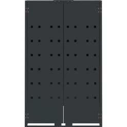 vidaXL Containerberging 4 containers 276x79x117 cm staal antraciet
