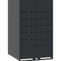 vidaXL Containerberging 4 containers 276x79x117 cm staal antraciet