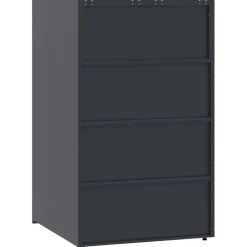 vidaXL Containerberging 4 containers 276x79x117 cm staal antraciet