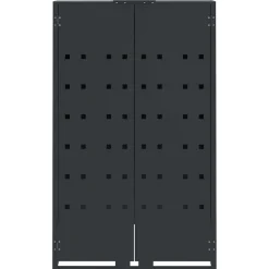 vidaXL Containerberging 5 containers 345x79x117 cm staal antraciet