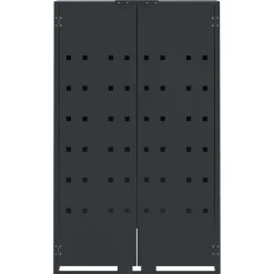 vidaXL Containerberging 6 containers 414x79x117 cm staal antraciet