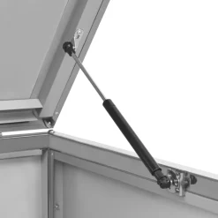 vidaXL Containerberging driedubbel 207x77,5x115 cm roestvrij staal
