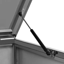 vidaXL Containerberging driedubbel 207x77,5x115 cm roestvrij staal