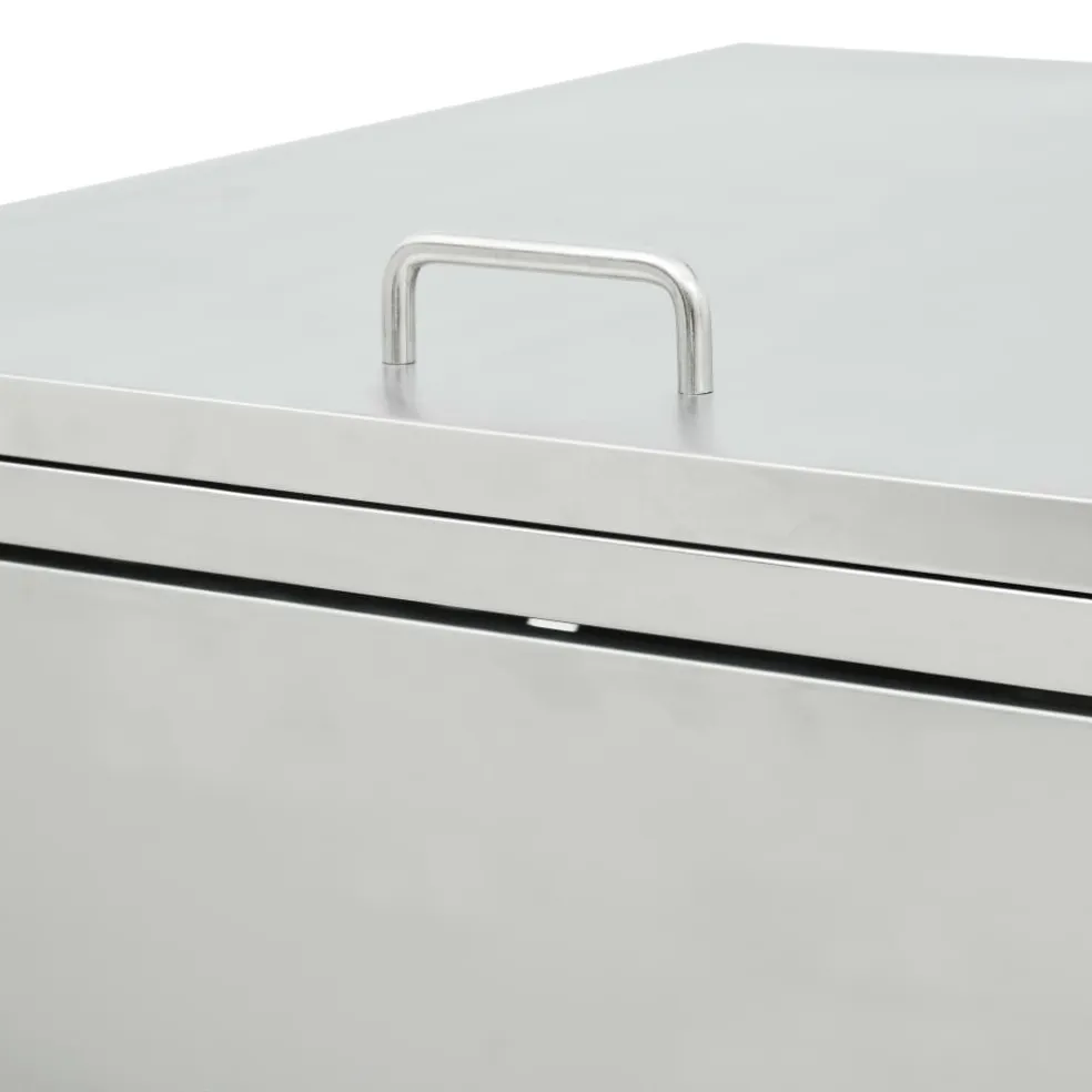 vidaXL Containerberging dubbel 240 L roestvrij staal