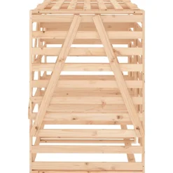 vidaXL Containerberging dubbel massief grenenhout