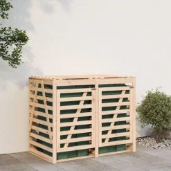 vidaXL Containerberging dubbel massief grenenhout
