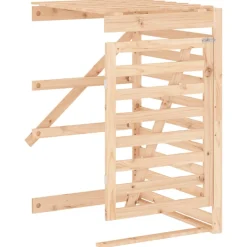 vidaXL Containerberging dubbel massief grenenhout