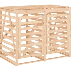 vidaXL Containerberging dubbel massief grenenhout