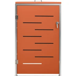 vidaXL Containerberging enkel 69x77,5x115 cm roestvrij staal