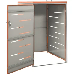 vidaXL Containerberging enkel 69x77,5x115 cm roestvrij staal