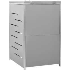 vidaXL Containerberging enkel 69x77,5x115 cm roestvrij staal
