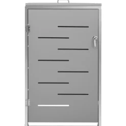 vidaXL Containerberging enkel 69x77,5x115 cm roestvrij staal