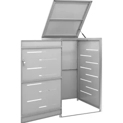 vidaXL Containerberging enkel 69x77,5x115 cm roestvrij staal