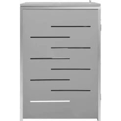 vidaXL Containerberging enkel 69x77,5x115 cm roestvrij staal