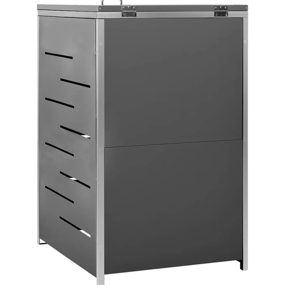 vidaXL Containerberging enkel 69x77,5x115 cm roestvrij staal