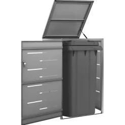 vidaXL Containerberging enkel 69x77,5x115 cm roestvrij staal