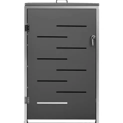 vidaXL Containerberging enkel 69x77,5x115 cm roestvrij staal