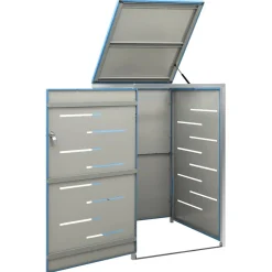 vidaXL Containerberging enkel 69x77,5x115 cm roestvrij staal
