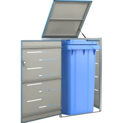 vidaXL Containerberging enkel 69x77,5x115 cm roestvrij staal