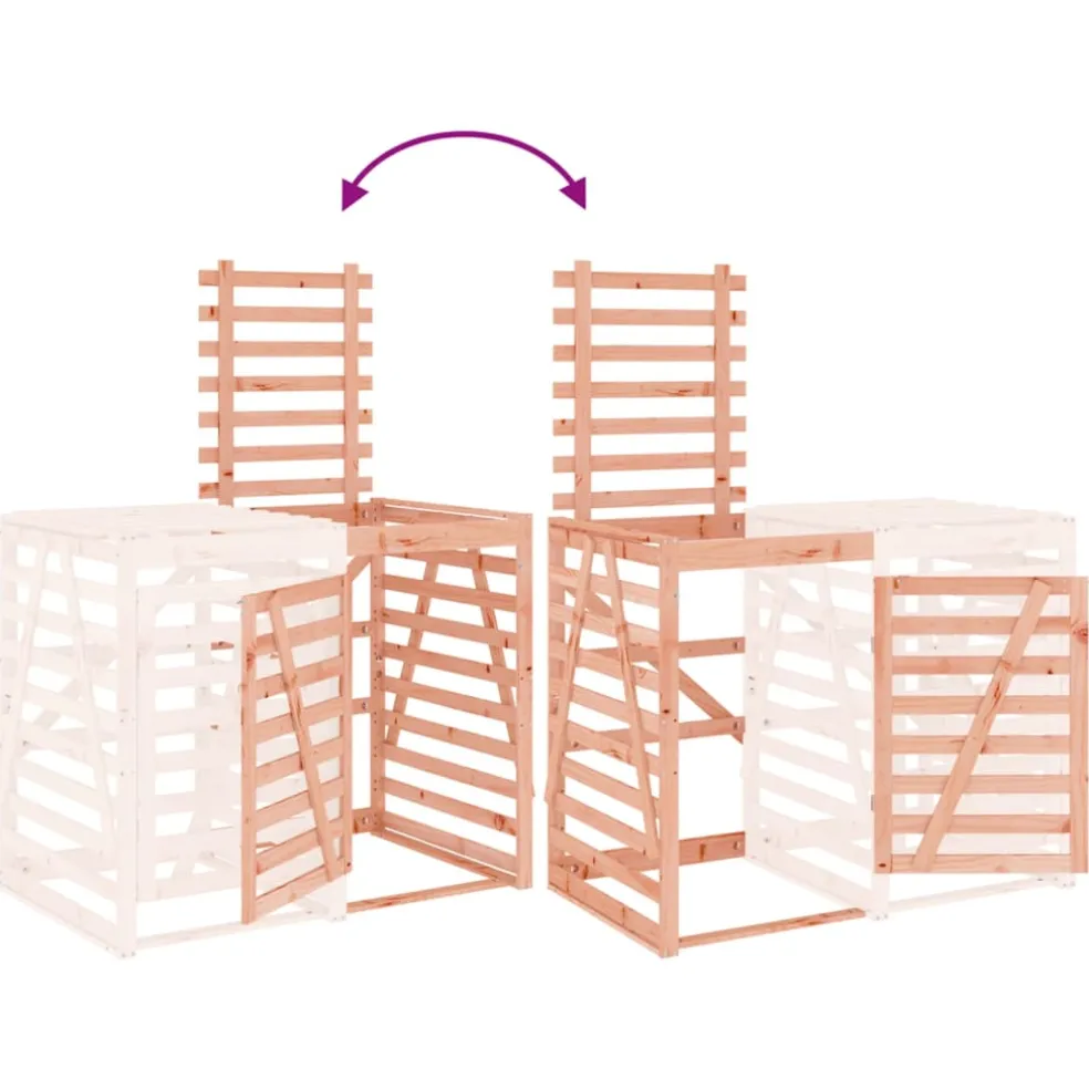 vidaXL Containerberging verlengstuk massief douglashout