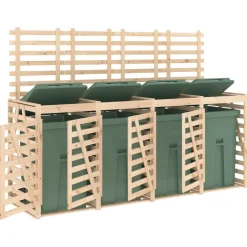 vidaXL Containerberging viervoudig massief grenenhout