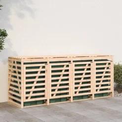 vidaXL Containerberging viervoudig massief grenenhout