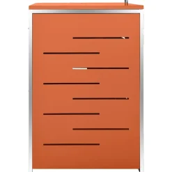 vidaXL Containerberging vierdubbel 276,5x77,5x115 cm roestvrij staal
