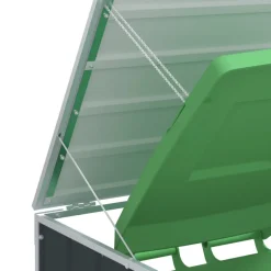 vidaXL Containerberging voor 2 containers 144x81x113cm staal antraciet