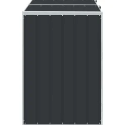 vidaXL Containerberging voor 3 containers 216x81x115cm staal antraciet