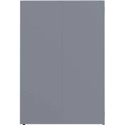 vidaXL Containerberging voor 2 containers 138x79x117 cm staal grijs
