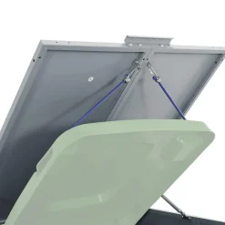 vidaXL Containerberging voor 2 containers 138x79x117 cm staal grijs