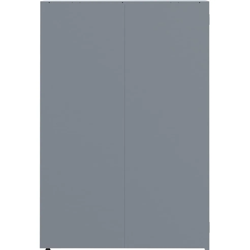 vidaXL Containerberging voor 3 containers 207x79x117 cm staal grijs