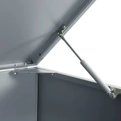 vidaXL Containerberging voor 3 containers 207x79x117 cm staal grijs