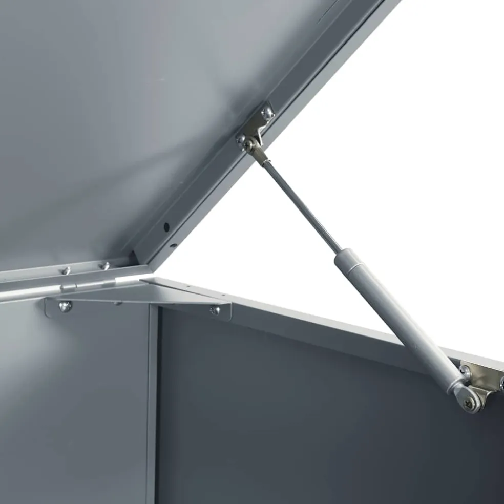 vidaXL Containerberging voor 3 containers 207x79x117 cm staal grijs