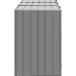 vidaXL Containerberging voor 3 containers 216x81x115 cm staal grijs