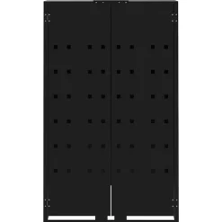 vidaXL Containerberging voor 4 containers 276x79x117 cm staal zwart