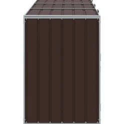 vidaXL Containerberging voor 3 containers 216x81x115 cm staal bruin