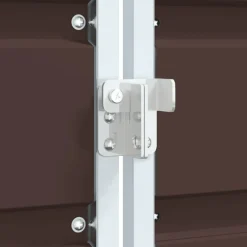 vidaXL Containerberging voor 3 containers 216x81x115 cm staal bruin