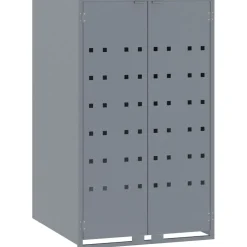 vidaXL Containerberging voor 6 containers 414x79x117 cm staal grijs