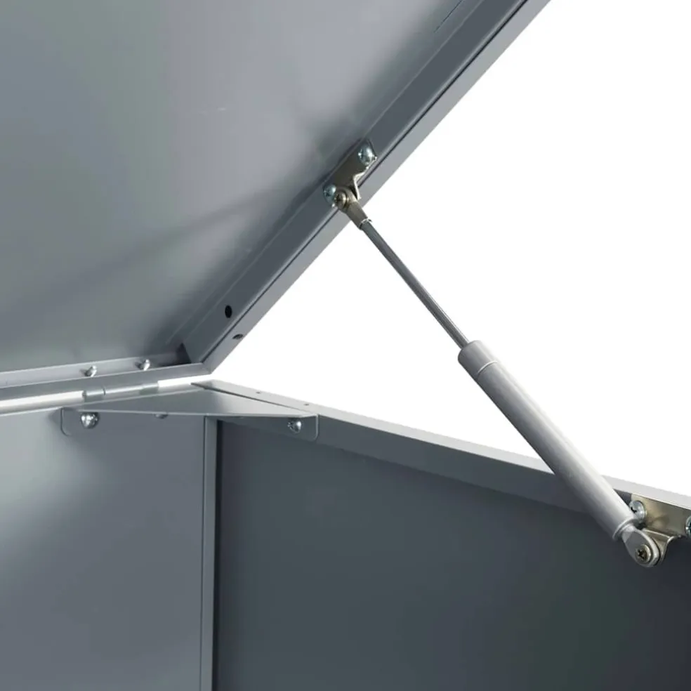 vidaXL Containerberging voor 6 containers 414x79x117 cm staal grijs