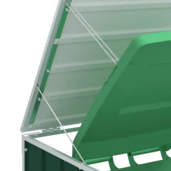 vidaXL Containerberging voor 3 containers 216x81x115 cm staal groen