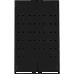 vidaXL Containerberging voor 6 containers 414x79x117 cm staal zwart