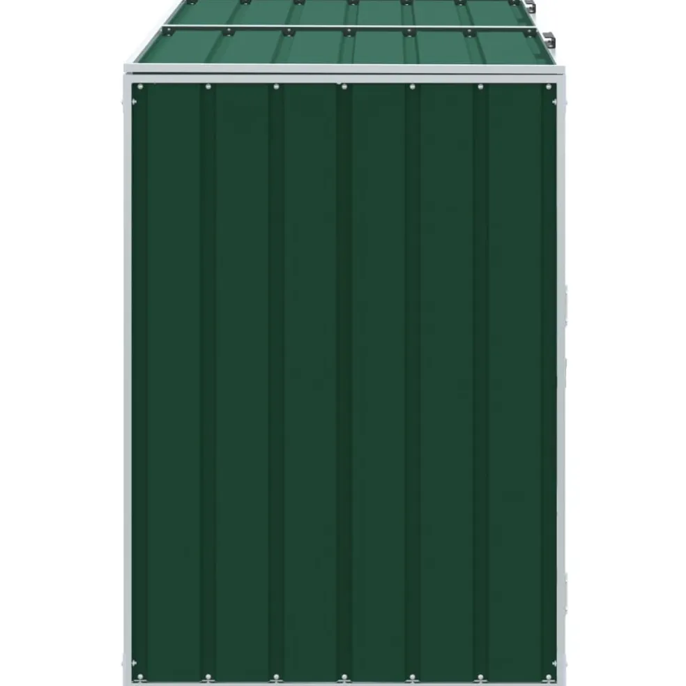 vidaXL Containerberging voor 5 containers 345x79x117 cm staal zwart