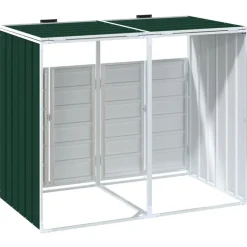 vidaXL Containerberging voor 5 containers 345x79x117 cm staal zwart