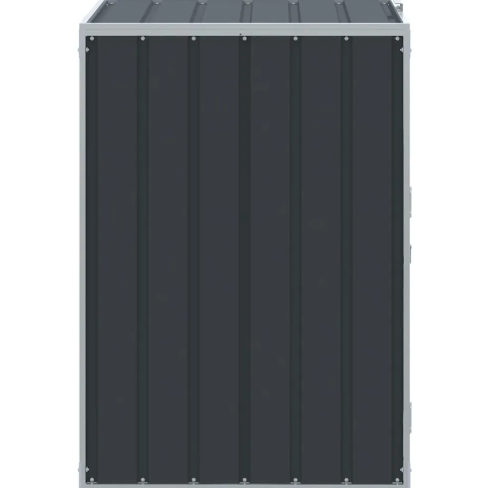 vidaXL Containerberging voor 1 container 72x81x115 cm staal antraciet