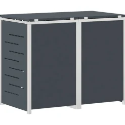vidaXL Containerombouw for 2 Bins 240L Roestvrij staal